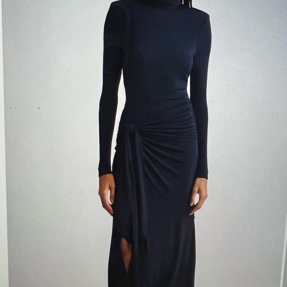 Cinq à Sept Navy Long Sleeve Johnson Dress